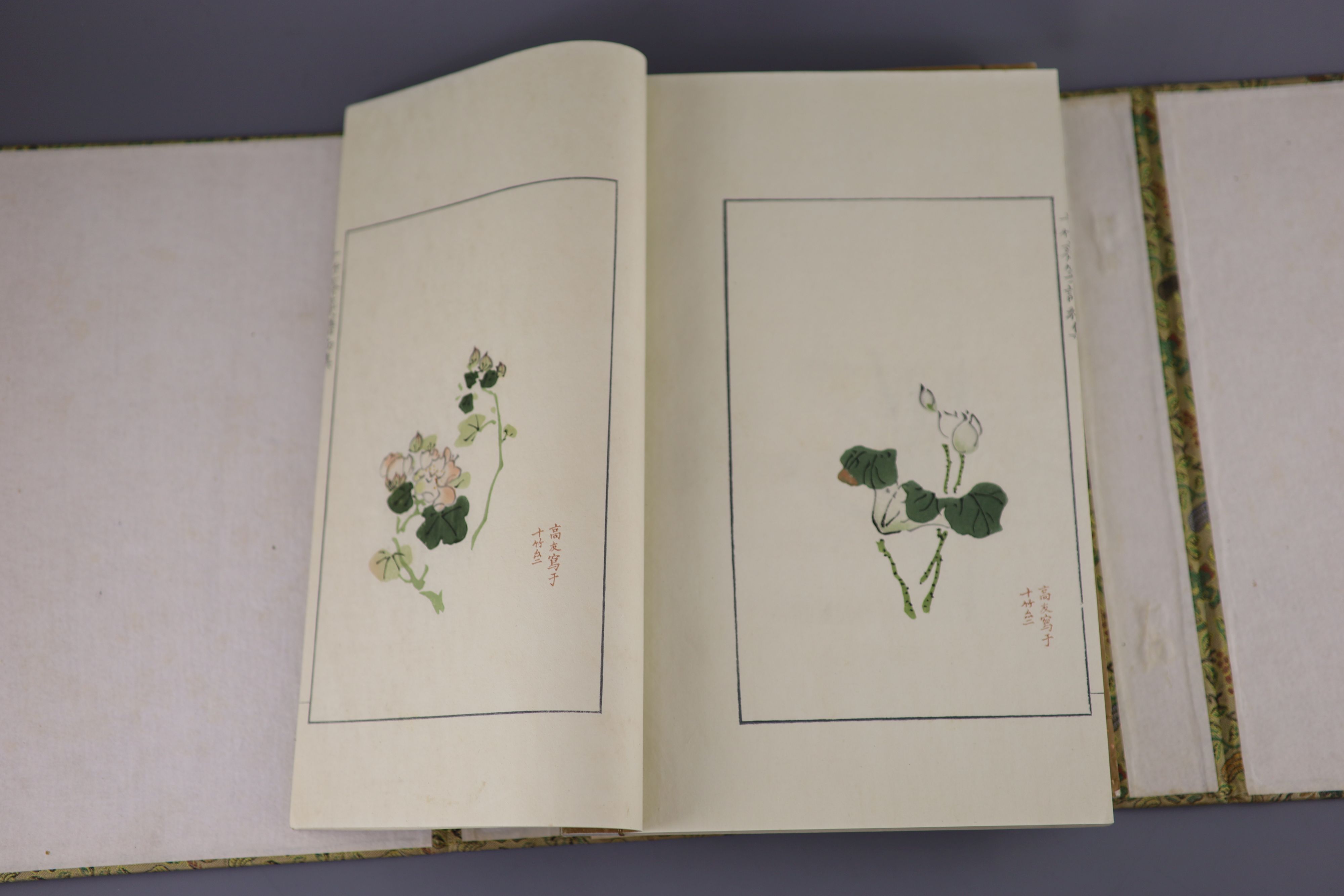 Chinese book, Hu Zhengyan, Ten Bamboo Studio catalogue, 'Shizhuzhai Jianpu', Provenance - A. T. Arber-Cooke
